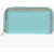 Stella McCartney Faux Leather Continental Wallet With Zip Closure Light Blue