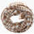 TWINSET Houndstooth Motif Two-Tone Scarf With Lurex Trims Brown