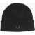 Fred Perry Ribbed Beanie Hat With Embroidered Logo Black