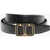 Tom Ford Solid Color Leather Belt With Logoed Buckle 30Mm Black