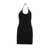 COURRÈGES Courrèges Black Cotton Mini Dress Black