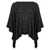 D.EXTERIOR D.Exterior Black Lurex Effect Alpaca Cape Black