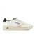 AUTRY Autry Sneakers Medalist Low In Elephant Effect Leather And Green Details WHITE, GREEN