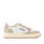 AUTRY Autry Pepper And White Leather Two-Tone Low Medalist Sneakers BEIGE, WHITE