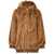 Betta Corradi Betta Corradi Brown  Fur Coat With Hood And Zip BROWN