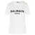 Balmain Balmain Logo Organic Cotton T-Shirt BLANCNOIR