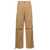 DARKPARK 'Saint' Beige Cargo Pants With Pockets In Cotton Man Beige