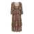 Ganni Ganni Leopard Print Midi Dress BROWN