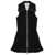 Ganni Ganni Recycled Material Mini Dress With Zip Black