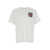 Kenzo White Crewneck T-Shirt With Kube Logo Print In Cotton Man WHITE