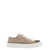 Brunello Cucinelli Beige Low Top Sneakers With Monile Embellishment In Suede Woman Beige