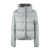 Herno Herno Light Gray Silk And Cashmere Short Down Jacket GRAY