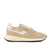 AUTRY Autry Reelwind Low Nylon And Leather Craquele Pepper And White Sneakers Beige