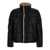 Saint Laurent Faux shearling lining down jacket Black