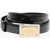 Dolce & Gabbana Solid Color Leather Belt With Logoed Buckle 25Mm Black