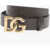 Dolce & Gabbana Solid Color Leather Belt With Golden Buckle 35Mm Brown