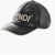 Fendi Coated Cavas Basseball Hat With Logo Lettering Black