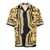 Versace Versace Silk Baroque Short-Sleeve Shirt NERO E ORO