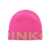 Pinko Pinko Calamaro Logo-Jacquard Beanie Hat FUXIA/CAMMELLO