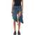 Y/PROJECT Y/Project Cut Out Mini Skirt EVERGREEN VINTAGE BLUE