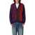 POP TRADING COMPANY Pop Trading Company Degradè Cardigan RED PURPLE