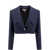 Chloe Chloé Cropped "Spencer" Jacket In Wool Grain De Poudre BLUE