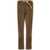 White Sand White Sand Cotton Ribbed Trousers With Velvet Effect BROWN