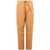 White Sand White Sand Cotton Trousers With Waistband Belt Brown