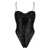 OSEREE Oséree High-Leg Swimsuit Embellished With Sequins Black