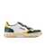 AUTRY Autry Medalist Low Super Vintage Green And Yellow White Leather Sneakers WHITE, YELLOW, GREEN