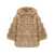 Betta Corradi Betta Corradi Beige Fur Coat With Hood Beige