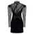 Alessandra Rich Alessandra Rich Lace Velvet Dress Black