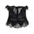 Alessandra Rich Alessandra Rich Lace Bow Bustier Top Black