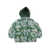 MINI RODINI Daisys aop heavy hooded puffer jacket Green