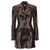 ROTATE Birger Christensen Sequin blazer dress Brown