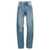 Maison Margiela Diagonal stitching jeans Blue