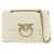 Pinko Love Mini Puff Maxi Quilt Bag BIANCO SETA-ANTIQUE GOLD