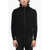 Woolrich Tech Knit Down Jacket With Knitted Sleeves Black