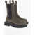 Bottega Veneta Nabuck Leather Chelsea Boots Green