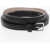 Alexander McQueen Leather Slim Fit Belt Black