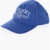 AUTRY Solid Color Cap With With Contrasting Embroideries Blue