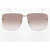 Alexander McQueen Gradient Sunglasses With Golden-Effect Frame Gold