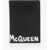 Alexander McQueen Leather Card Holder With Logo Black