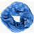 Alexander McQueen All-Over Skulls Wool Biker Scarf Blue