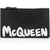 Alexander McQueen Leather Coin Holder With Logo Black