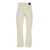 Pinko 'Cloe' White Cropped Pants With Logo Patch In Courduroy Woman WHITE