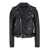 Pinko 'Costa Rica' Black Biker Jacket In Leather Woman Black