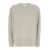 Allude Beige Crewneck Sweater With Dropped Shoulders In Cashmere Woman Beige