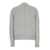 Allude Grey Cardigan With Patch Pockets On The Front In Wool And Cashmere Woman GREY