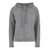 Allude Grey Drawstring Hoodie In Wool And Cashmere Woman GREY